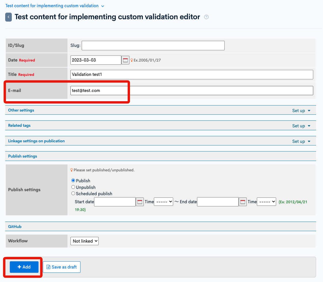 Implementing custom validation in Content Structure with Custom ...